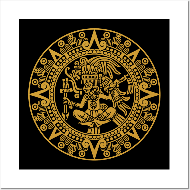 ANCIENT AZTEC WARRIOR Wall Art by Kaiink